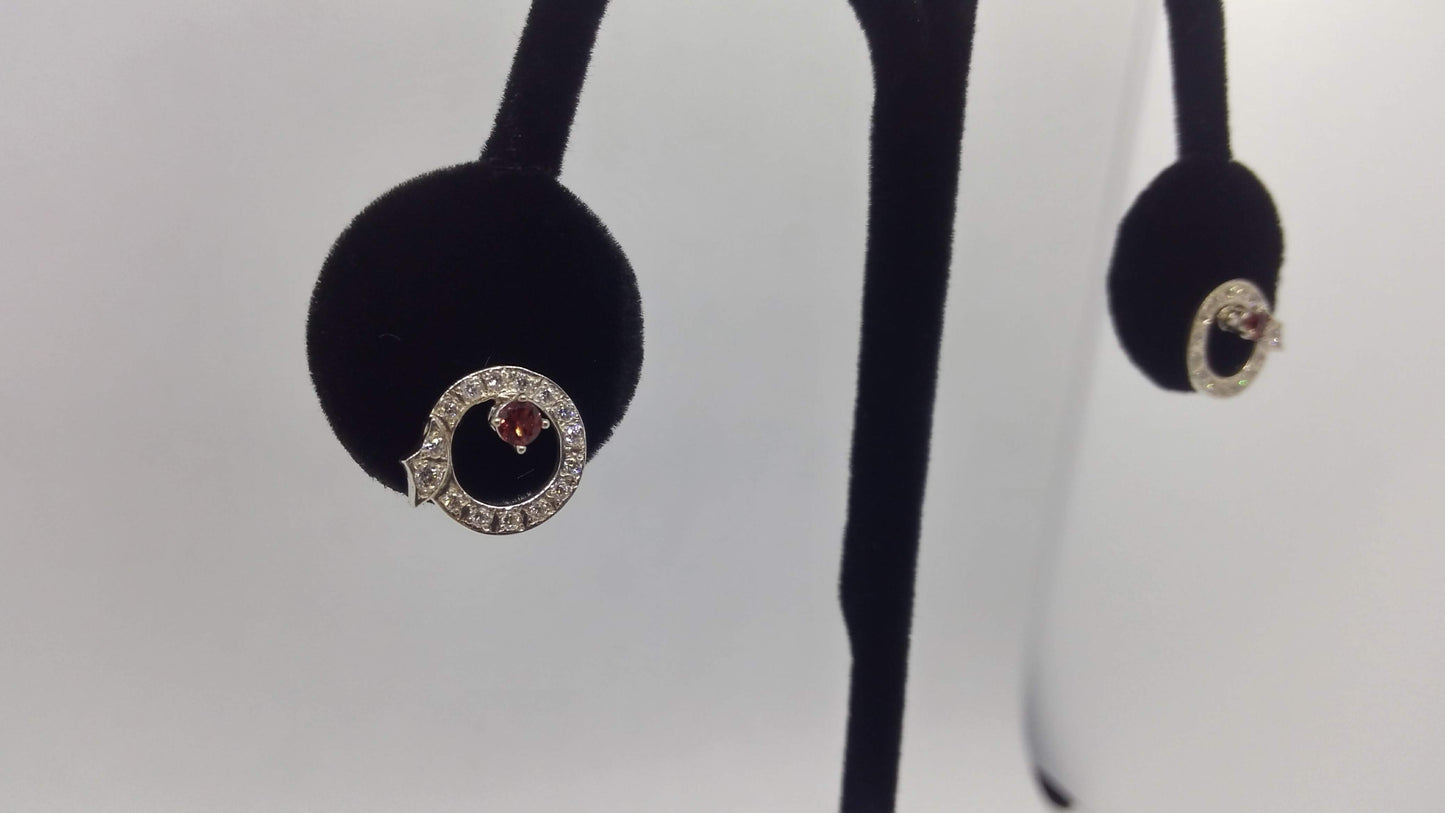 Diamond and Silver Earring Jackets