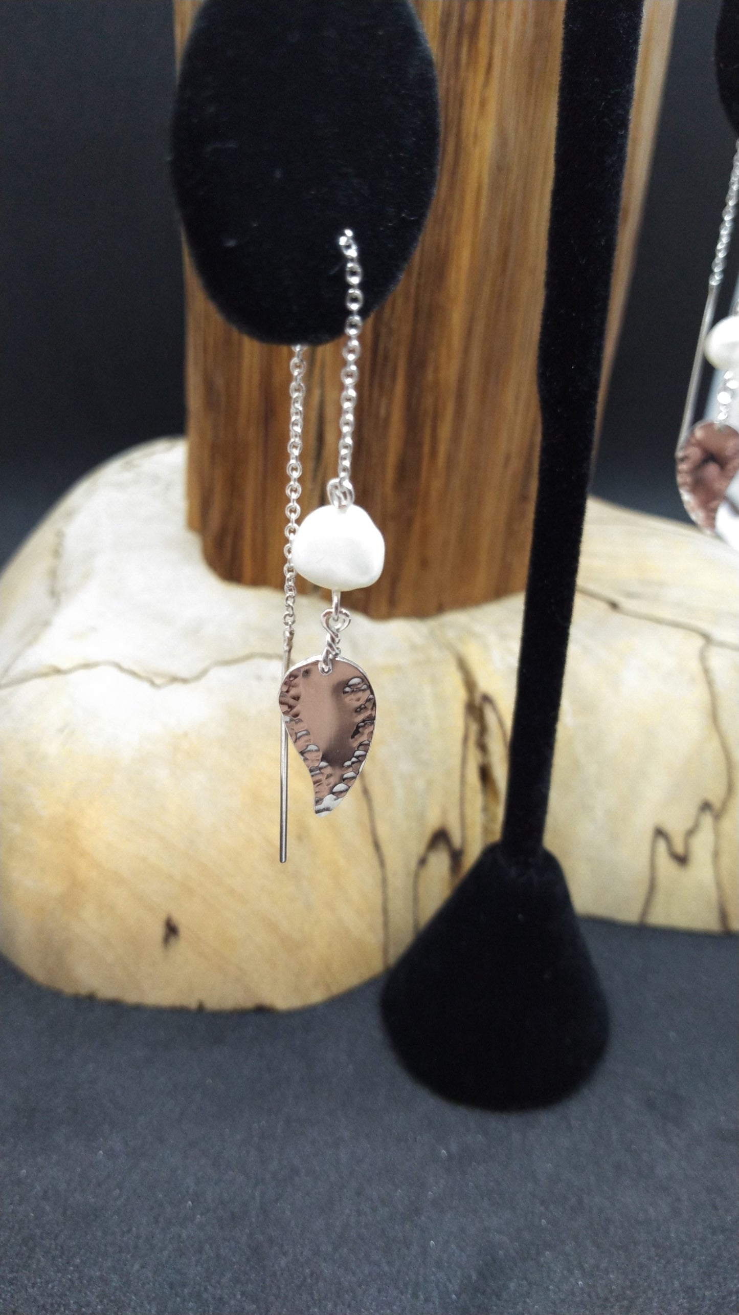 White Pearl and Silver Threaders