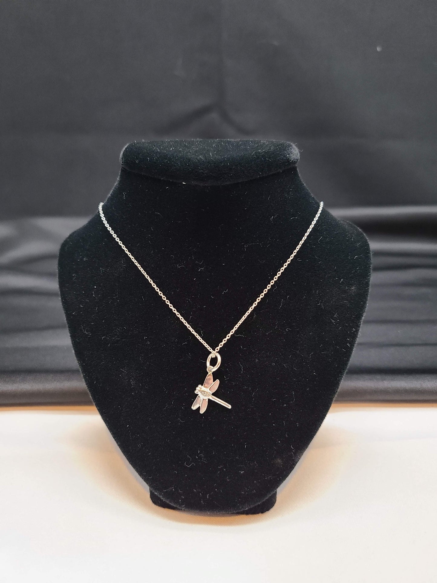 Dragonfly Necklace in Silver