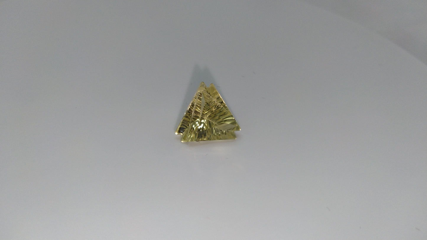 Light Green Fantasy Cut Quartz