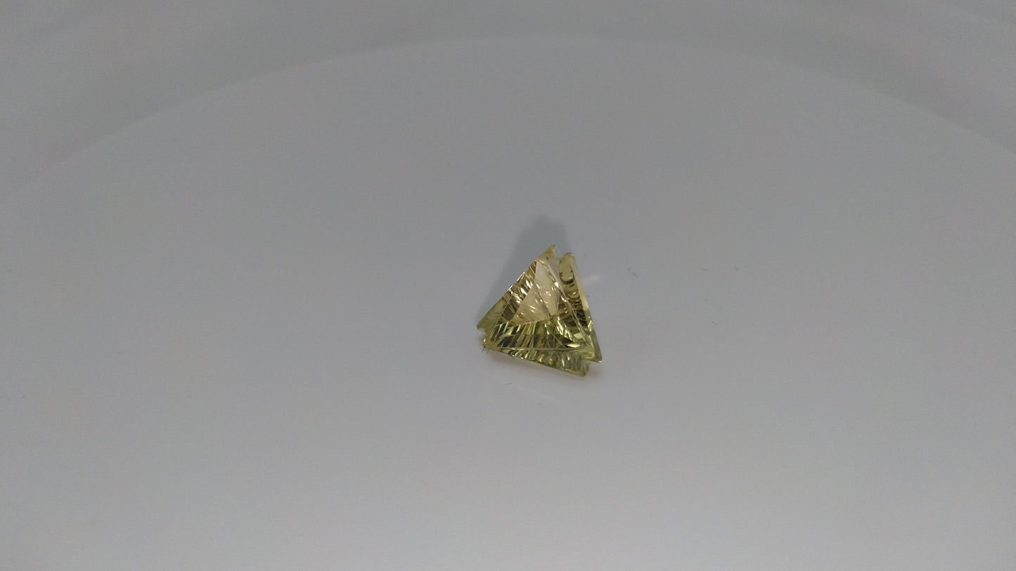Light Green Fantasy Cut Quartz
