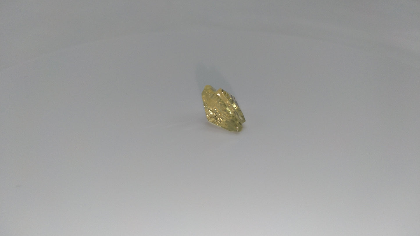 Light Green Fantasy Cut Quartz