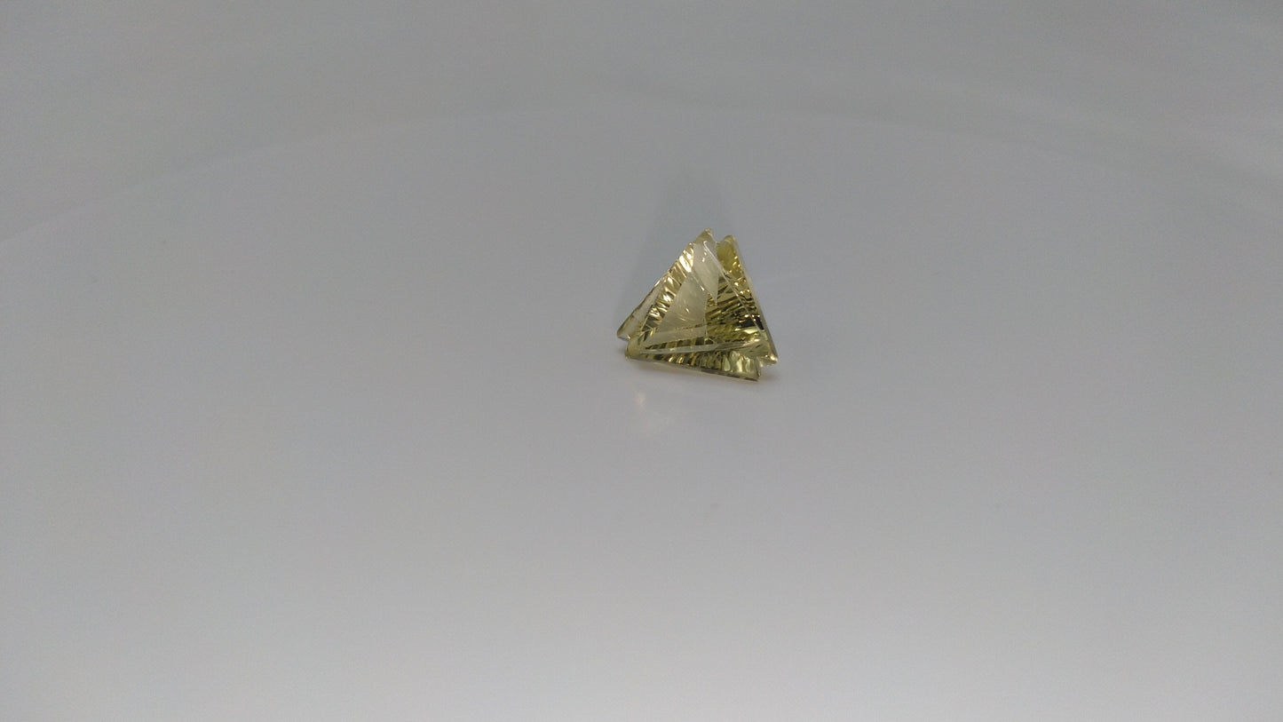 Light Green Fantasy Cut Quartz