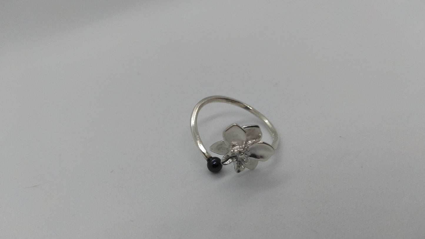Orchid Ring with Pearl