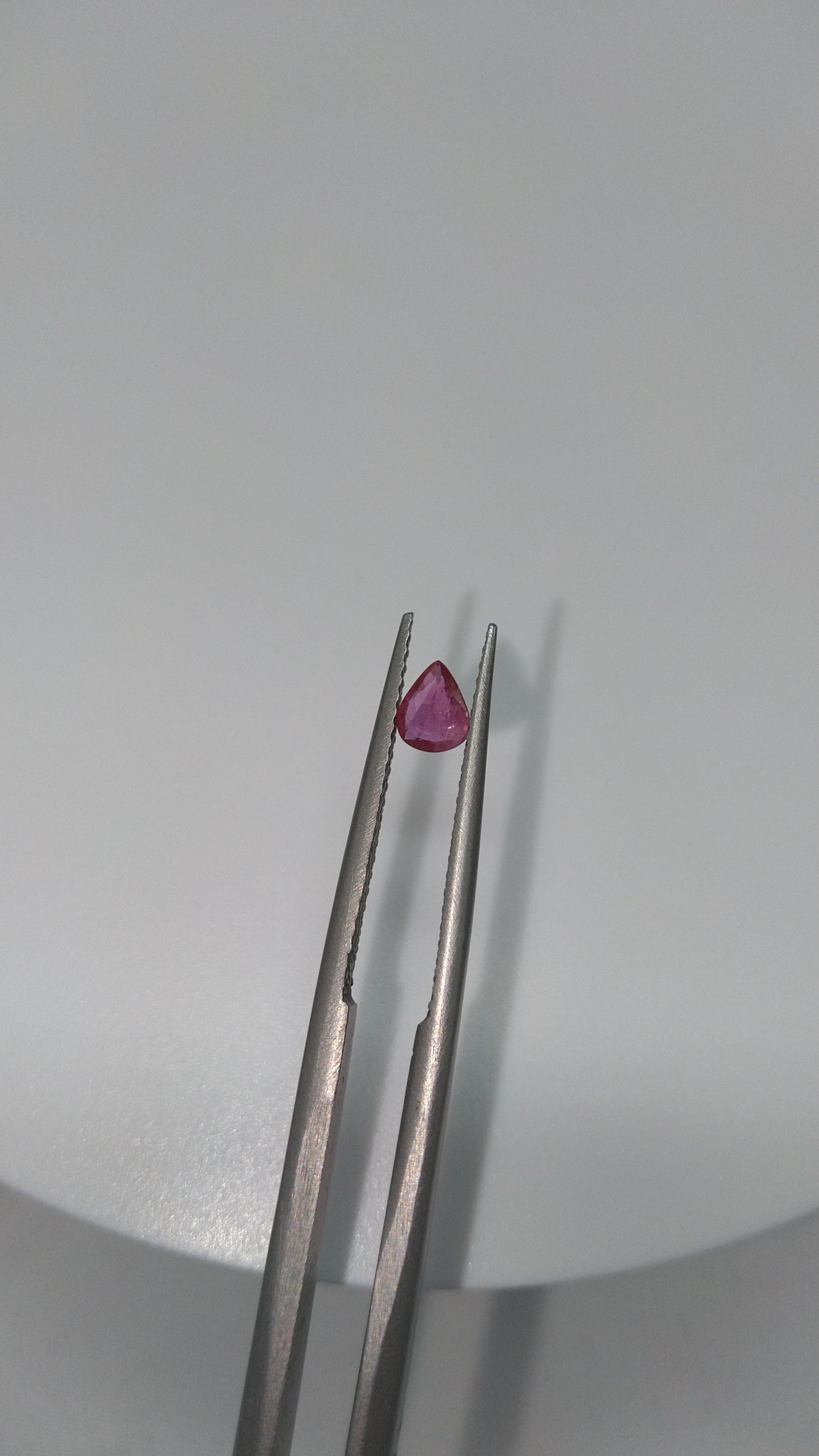 Purplish-Red Pear-Shaped Ruby
