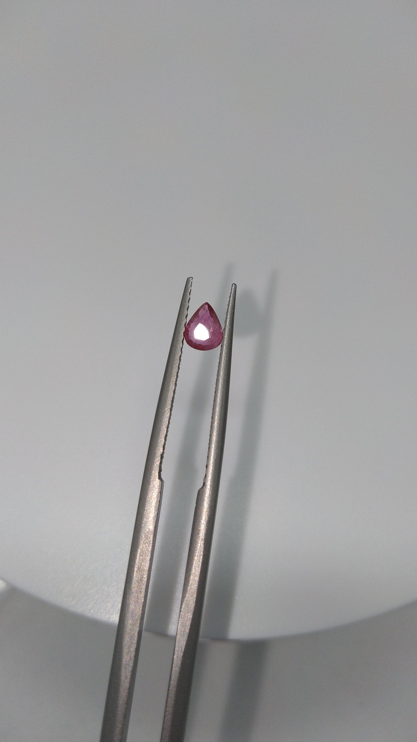 Purplish-Red Pear-Shaped Ruby
