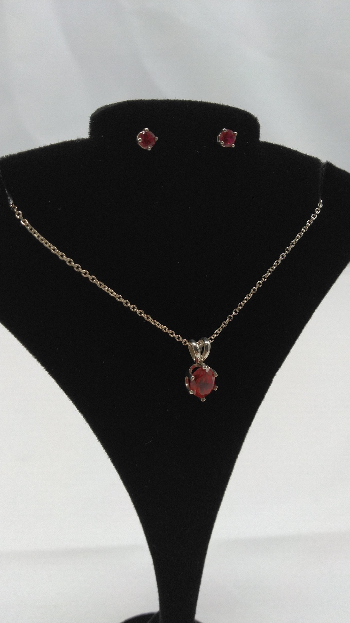 Created Ruby and Silver Set