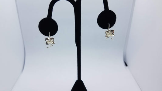 Orchid Dangle Earrings in Silver