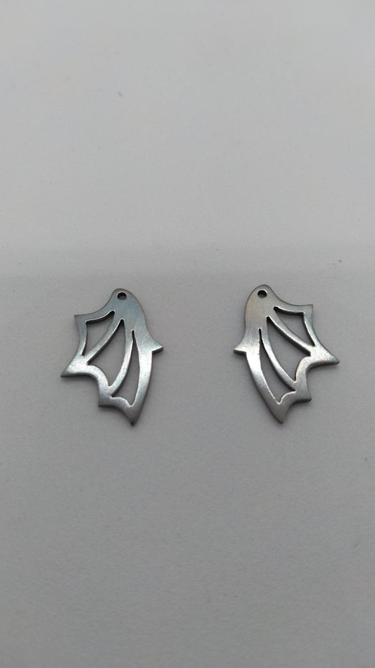 Bat Wing Jackets in Oxidized Silver