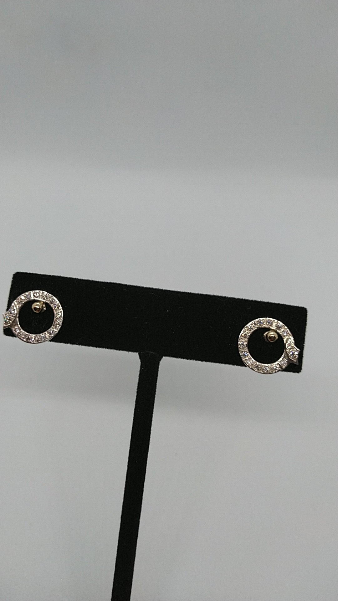 Diamond and Silver Earring Jackets