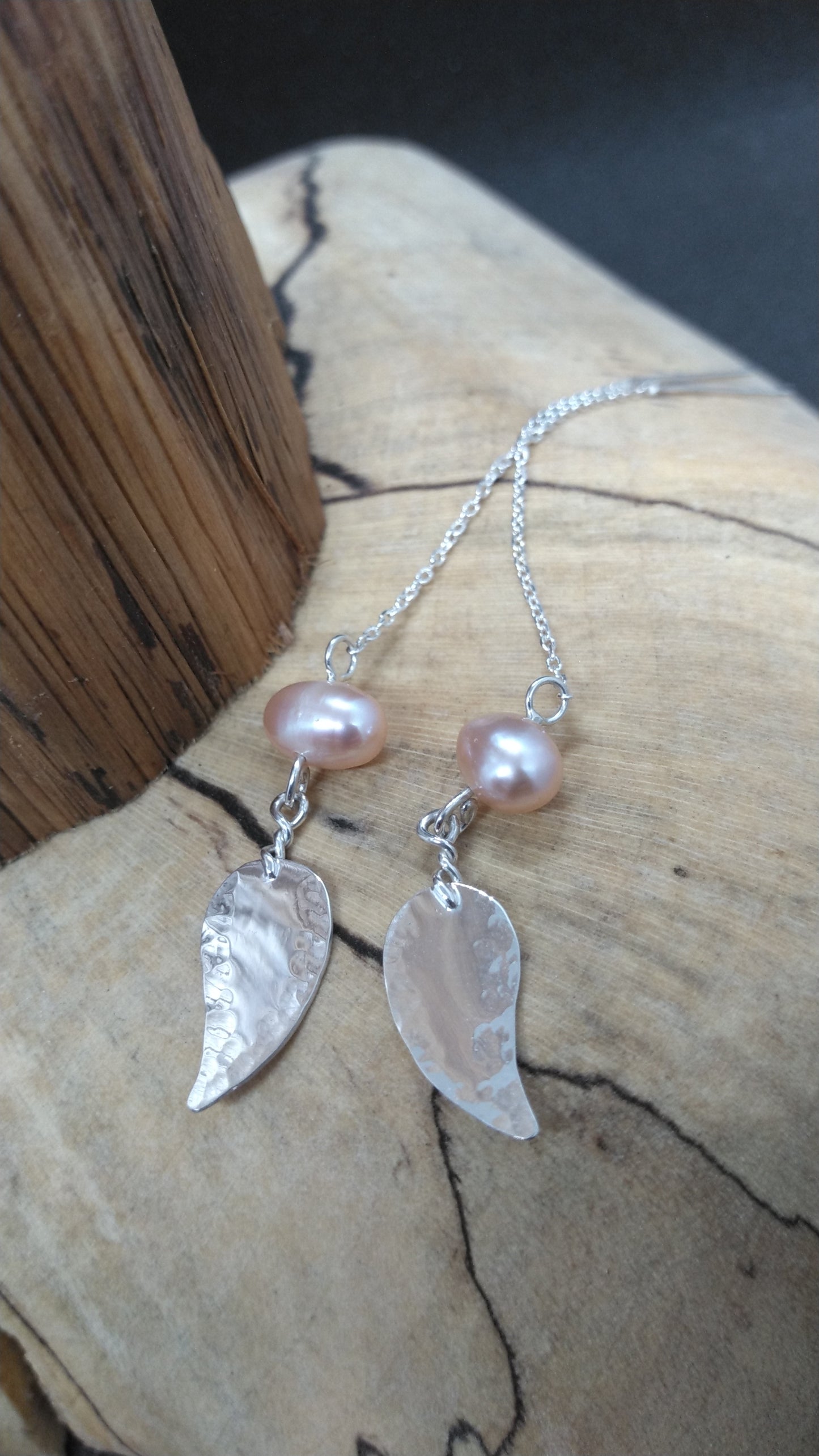 Pink Pearl and Silver Threaders