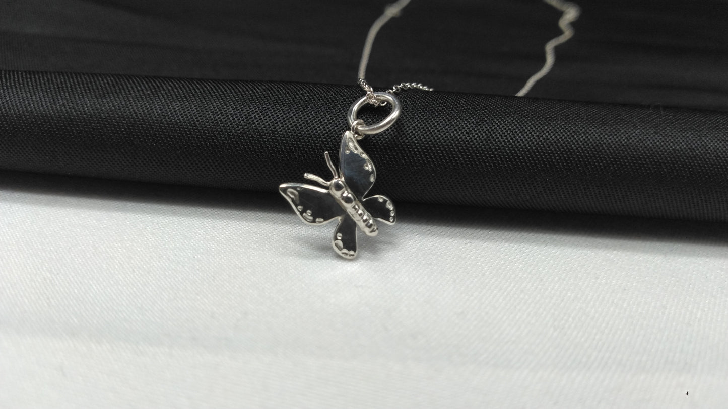 Butterfly Necklace in Silver