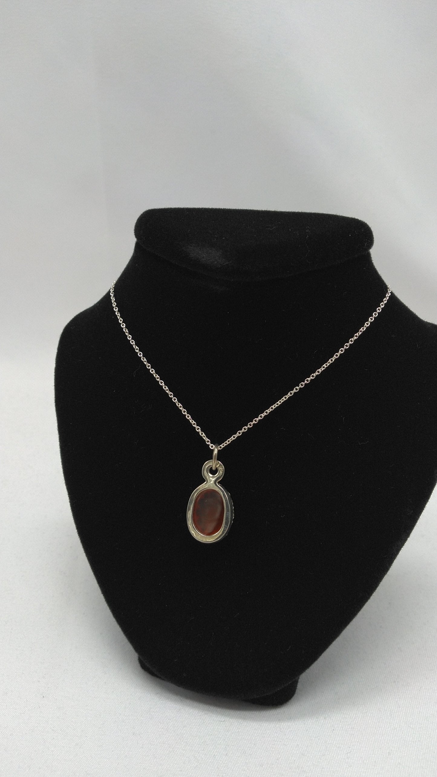 Carnelian Pendant in Silver