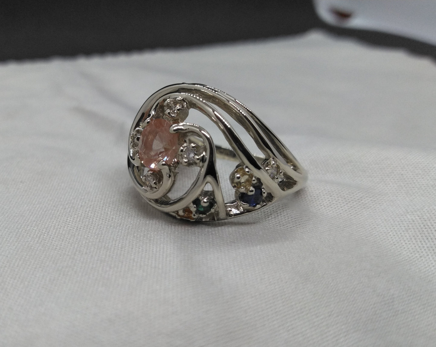 Galaxy Ring in 14K White Gold